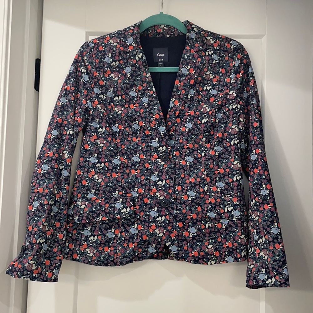 Gap floral blazer size 4